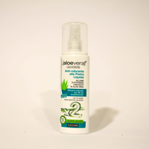 Antiodorante Spray Alla Pietra Liquida Allume Disciolto In Aloe